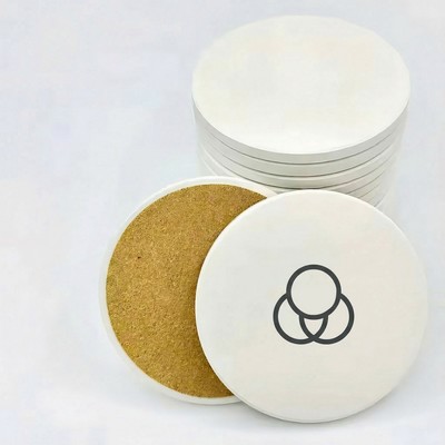 Round Absorbent Stone Coaster