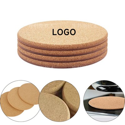 Round Absorbent Cork Coasters