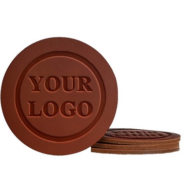 Round Leather Coasters