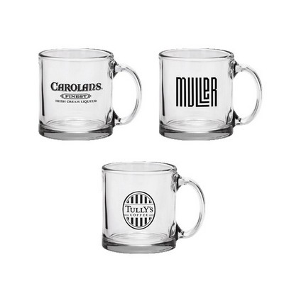 Red Eye 13 oz Libbey Clear Glass Coffee Mug