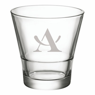 Laser Engraved Acopa Select 12 oz. Flared Stackable Rocks / Old Fashioned Glass