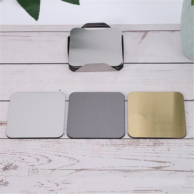 Square Stainless Steel Coasters