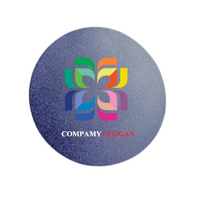 3.9" Round PU Leather Coaster