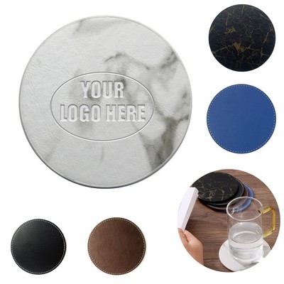 4" Round PU Coffee Cup Coaster